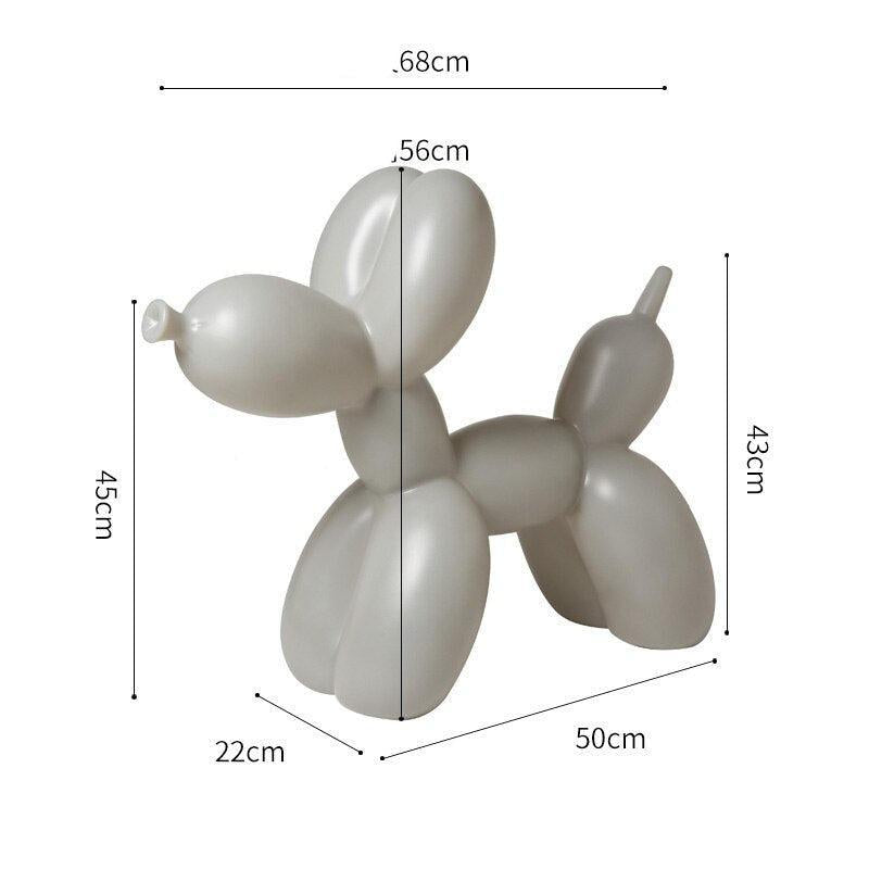 ChandeliersDecor.com-Kids Statues-Balloon Dog Statue: Vibrant Ornament for Festive Decor