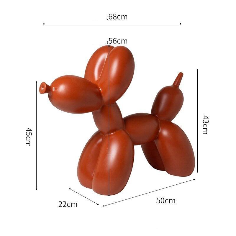 ChandeliersDecor.com-Kids Statues-Balloon Dog Statue: Vibrant Ornament for Festive Decor