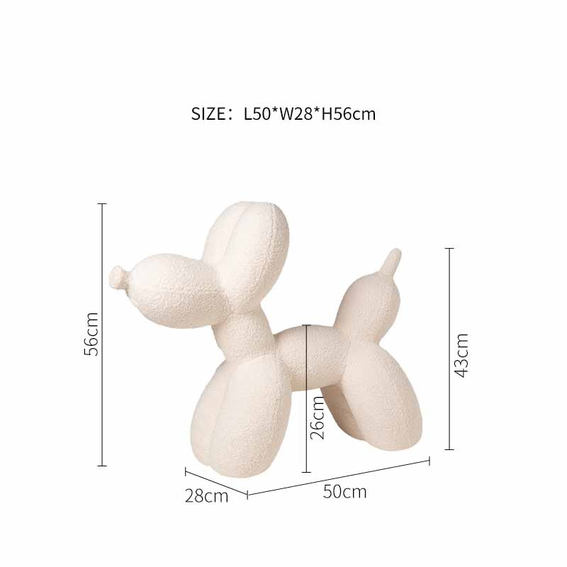 ChandeliersDecor.com-Kids Statues-Balloon Dog Statue: Vibrant Ornament for Festive Decor