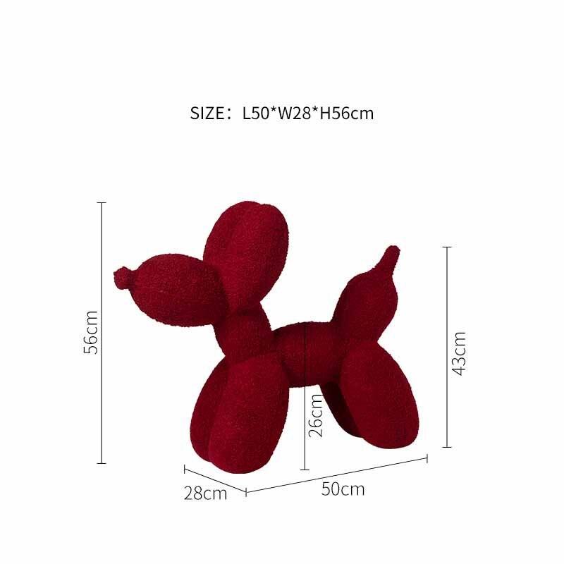 ChandeliersDecor.com-Kids Statues-Balloon Dog Statue: Vibrant Ornament for Festive Decor