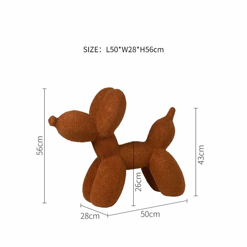 ChandeliersDecor.com-Kids Statues-Balloon Dog Statue: Vibrant Ornament for Festive Decor