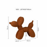 ChandeliersDecor.com-Kids Statues-Balloon Dog Statue: Vibrant Ornament for Festive Decor