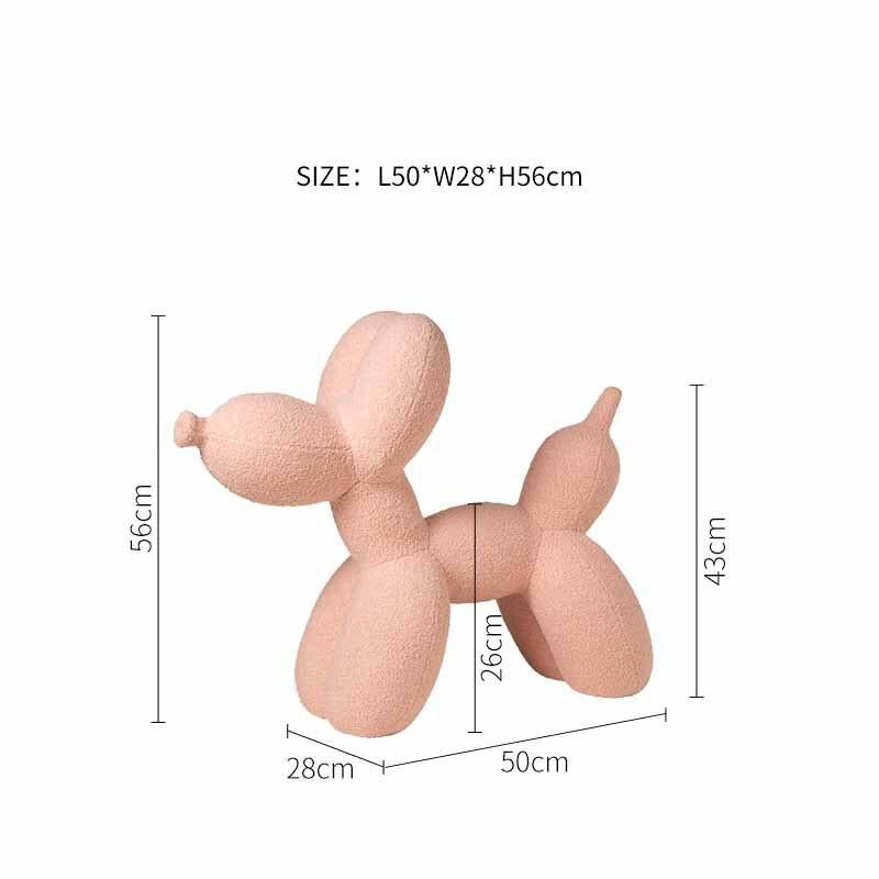 ChandeliersDecor.com-Kids Statues-Balloon Dog Statue: Vibrant Ornament for Festive Decor