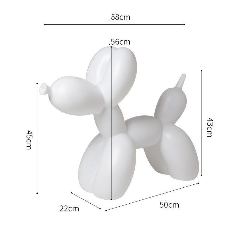 ChandeliersDecor.com-Kids Statues-Balloon Dog Statue: Vibrant Ornament for Festive Decor
