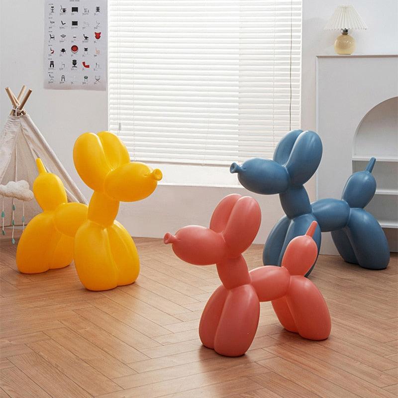 ChandeliersDecor.com-Kids Statues-Balloon Dog Statue: Vibrant Ornament for Festive Decor