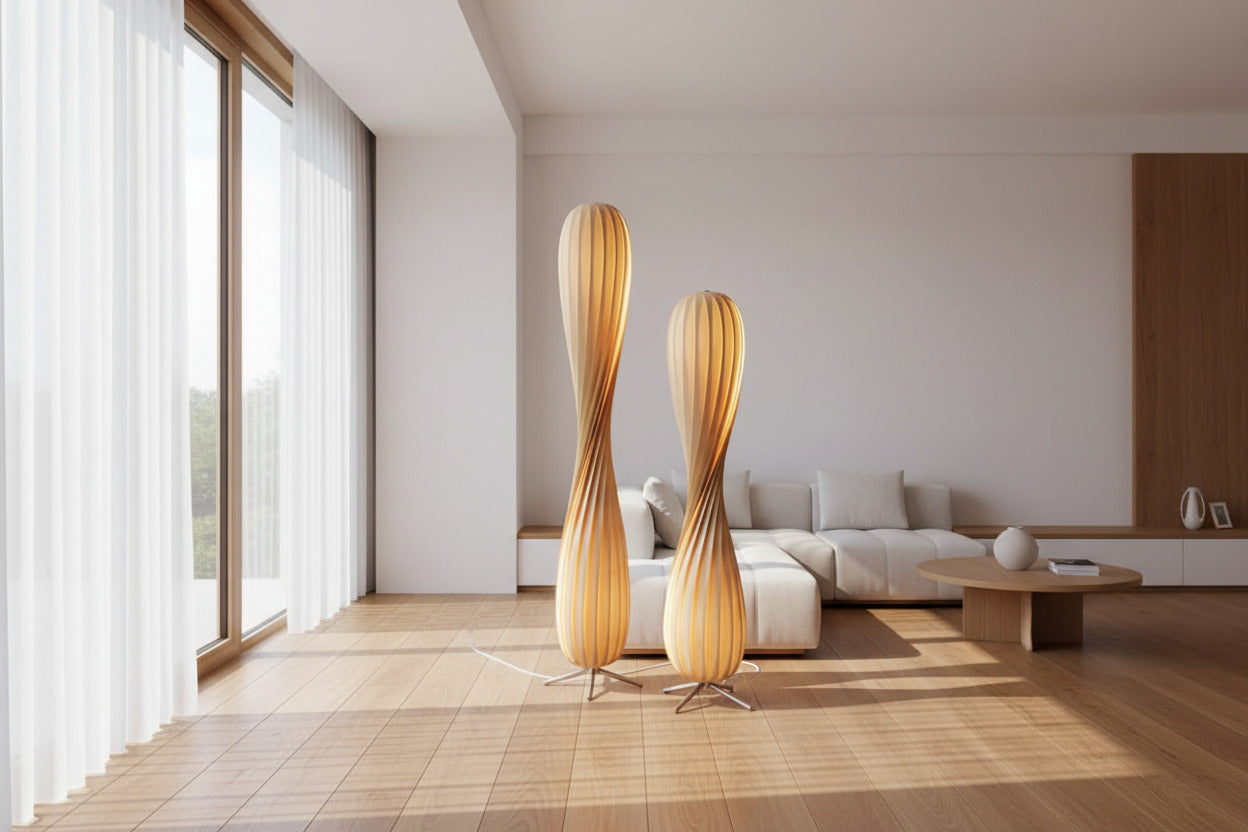 Bamboo Floor Lamp - Illuminate Your Space-ChandeliersDecor.com