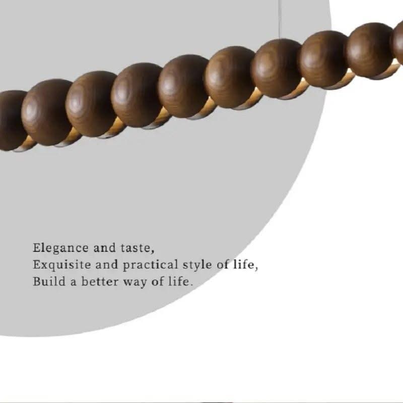 ChandeliersDecor.com-Kitchen Island-Bamboo Wood Globe Bar LED Pendant Light