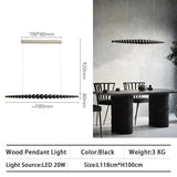 ChandeliersDecor.com-Kitchen Island-Bamboo Wood Globe Bar LED Pendant Light
