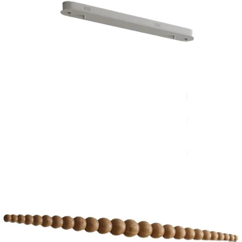 ChandeliersDecor.com-Kitchen Island-Bamboo Wood Globe Bar LED Pendant Light