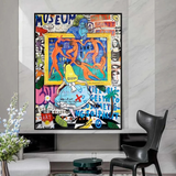 ChandeliersDecor.com-Banksy Wall Poster-Banksy Alice and the Wonderland Art Authentic Masterpieces