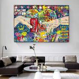 ChandeliersDecor.com-Banksy Wall Poster-Banksy All we need is Love Canvas Wall Art