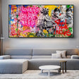 ChandeliersDecor.com-Banksy Wall Poster-Banksy Art Love Is All We Need Canvas Wall Art