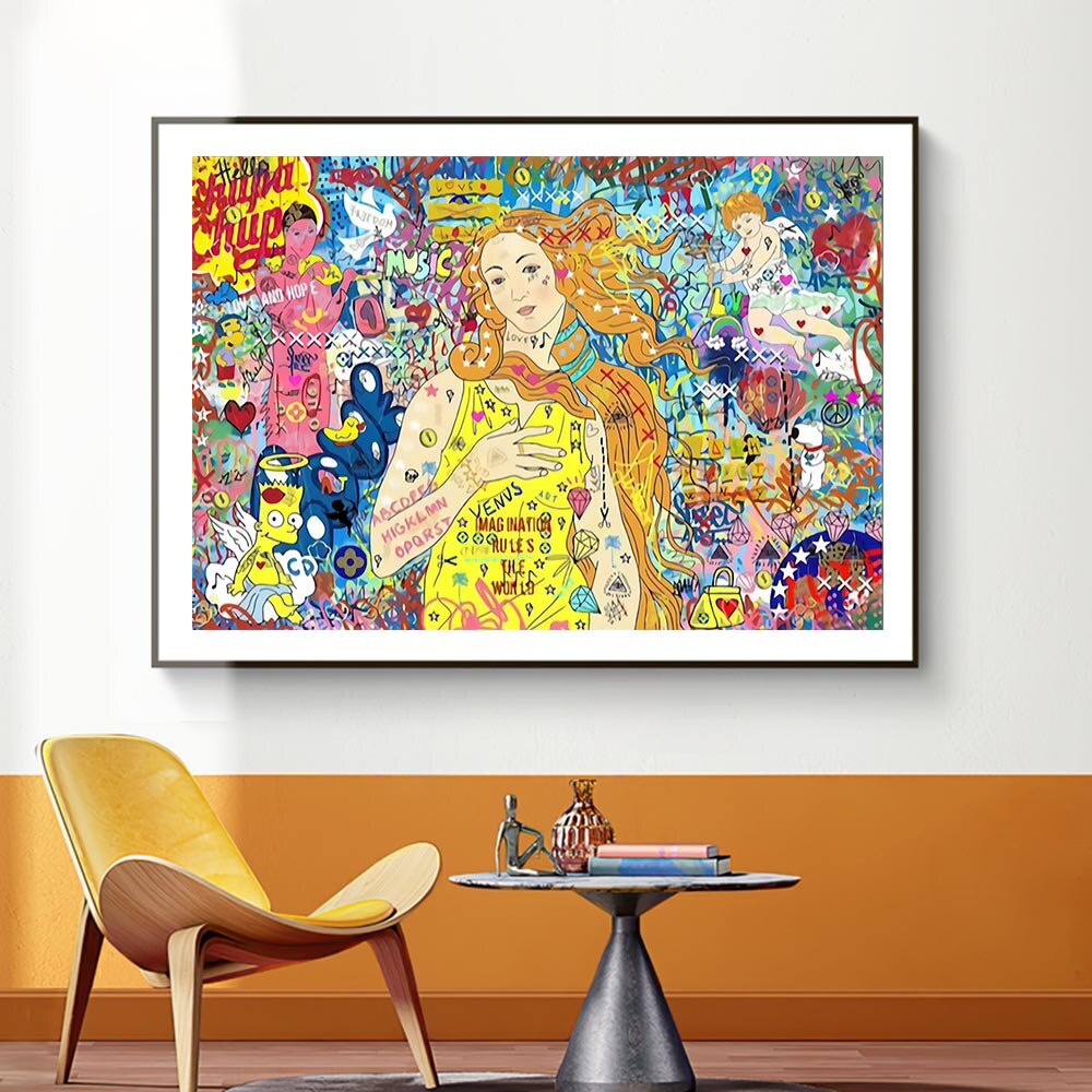 ChandeliersDecor.com-Banksy Wall Poster-Banksy Birth of Venus Art: Captivating Masterpiece
