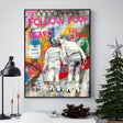 ChandeliersDecor.com-Banksy Wall Poster-Banksy Canvas Art - Follow Your Heart Graffiti Poster