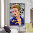 ChandeliersDecor.com-Musicians Wall Art-Banksy David Bowie Singer Canvas Wall Art