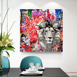 ChandeliersDecor.com-Banksy Wall Poster-Banksy Dream Big Canvas Wall Art - Eye-catching Masterpiece