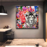 ChandeliersDecor.com-Banksy Wall Poster-Banksy Dream Big Canvas Wall Art - Eye-catching Masterpiece