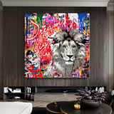ChandeliersDecor.com-Banksy Wall Poster-Banksy Dream Big Canvas Wall Art - Eye-catching Masterpiece