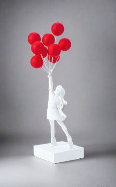 ChandeliersDecor.com-Banksy Statues-Banksy Flying Balloons Girl Figure