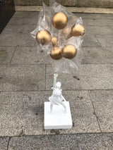 ChandeliersDecor.com-Banksy Statues-Banksy Flying Balloons Girl Figure
