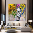 ChandeliersDecor.com-Banksy Wall Poster-Banksy Follow Your Dreams Graffiti Canvas Wall Art