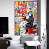 ChandeliersDecor.com-Banksy Wall Poster-Banksy Follow Your Dreams Wall Art - Authentic Work