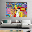 ChandeliersDecor.com-Banksy Wall Poster-Banksy Freddie Poster: Captivating Artwork