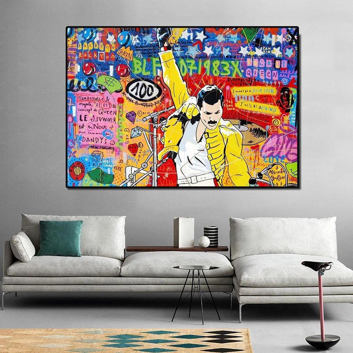ChandeliersDecor.com-Banksy Wall Poster-Banksy Freddie Poster: Captivating Artwork