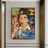 ChandeliersDecor.com-Godfather Wall Art-Banksy Godfather Scarface Pablo Graffiti Canvas Wall Art