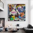 ChandeliersDecor.com-Banksy Wall Poster-Banksy Graffiti David Luxury Fashion Canvas Wall Art