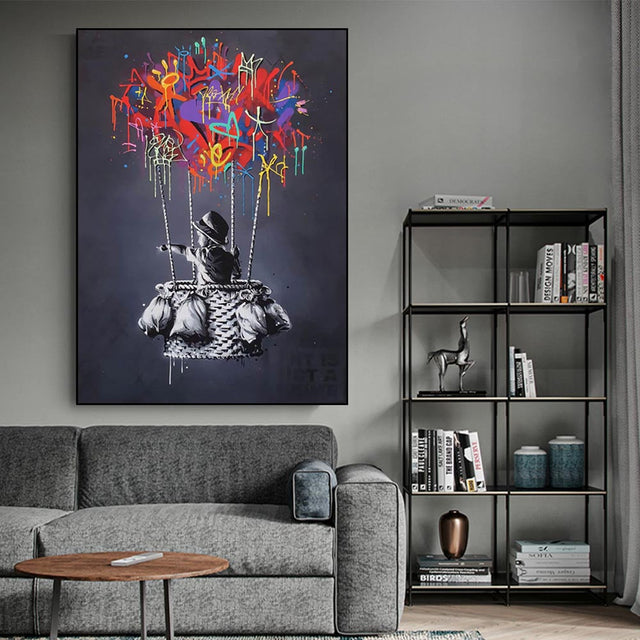 ChandeliersDecor.com-Banksy Wall Poster-Banksy: Have a Dream Art - Street Artist's Iconic Creations