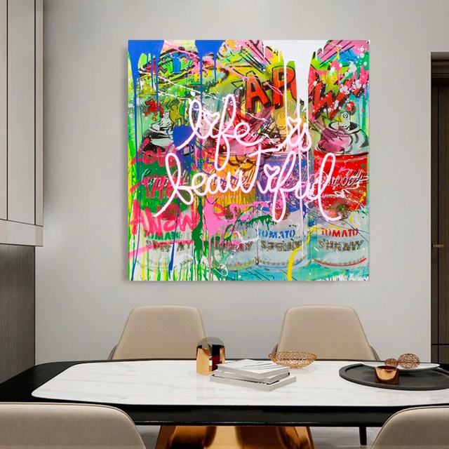 ChandeliersDecor.com-Banksy Wall Poster-Banksy Life is Beautiful: Artwork with a Bold Message