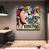 ChandeliersDecor.com-Banksy Wall Poster-Banksy Life is Beautiful: Celebrate Art's Intrigue