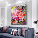 ChandeliersDecor.com-Banksy Wall Poster-Banksy Life is Beautiful: Embrace thought-provoking art