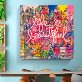 ChandeliersDecor.com-Banksy Wall Poster-Banksy Life is Beautiful: Iconic Artwork That Inspires