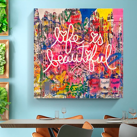ChandeliersDecor.com-Banksy Wall Poster-Banksy Life is Beautiful: Iconic Artwork That Inspires