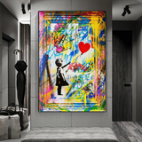 ChandeliersDecor.com-Banksy Wall Poster-Banksy Life is Beautiful Poster: Authentic Expression