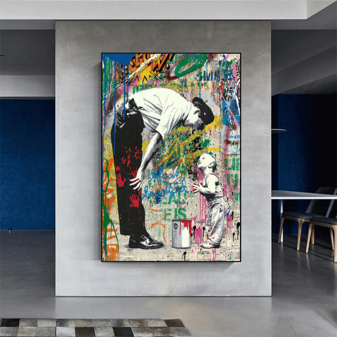 ChandeliersDecor.com-Banksy Wall Poster-Banksy Life is Beautiful Poster - Powerful Art Statement