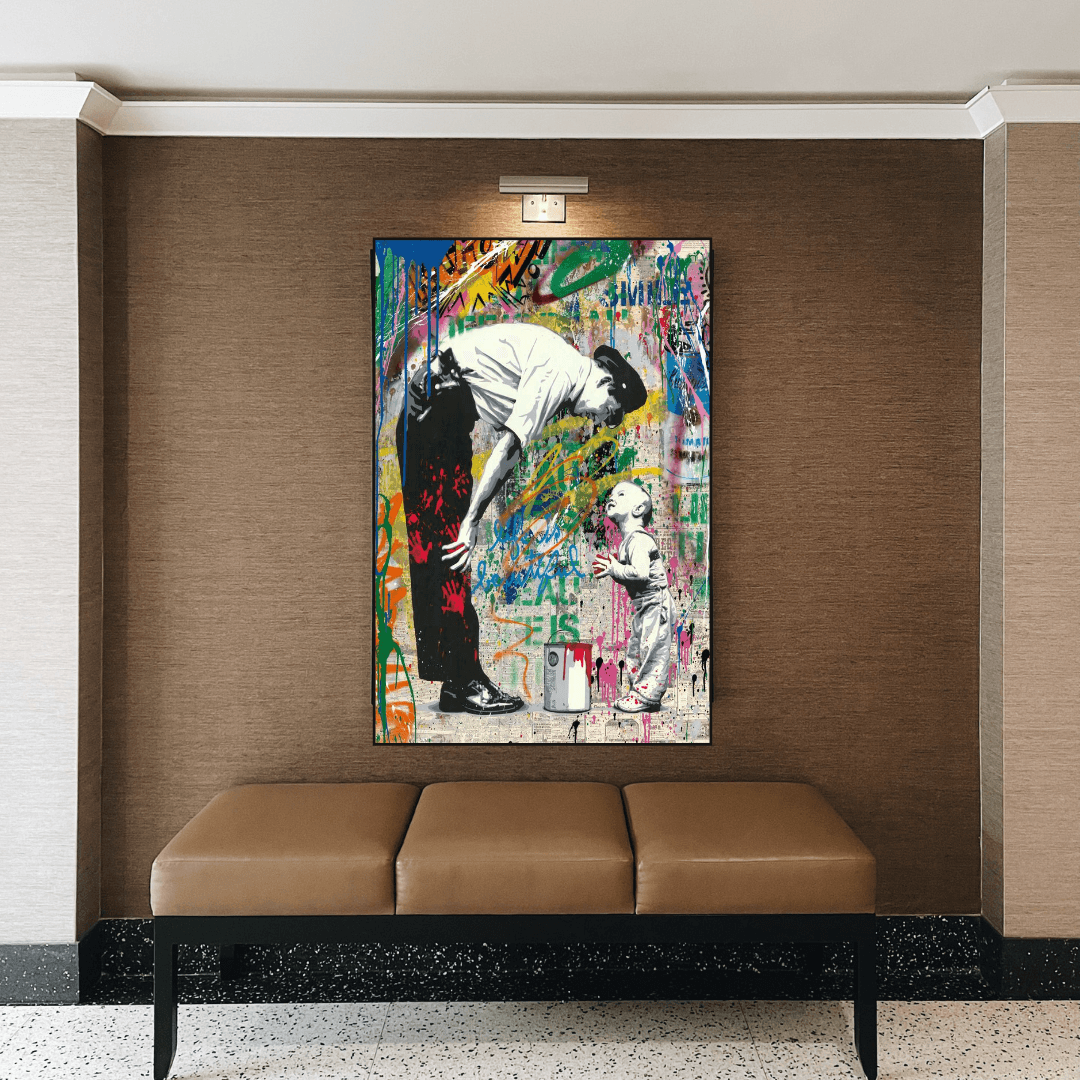 ChandeliersDecor.com-Banksy Wall Poster-Banksy Life is Beautiful Poster - Powerful Art Statement