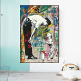 ChandeliersDecor.com-Banksy Wall Poster-Banksy Life is Beautiful Poster - Powerful Art Statement