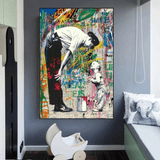 ChandeliersDecor.com-Banksy Wall Poster-Banksy Life is Beautiful Poster - Powerful Art Statement