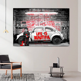 ChandeliersDecor.com-Banksy Wall Poster-Banksy Life is Beautiful Unveiling the Artistic Brilliance
