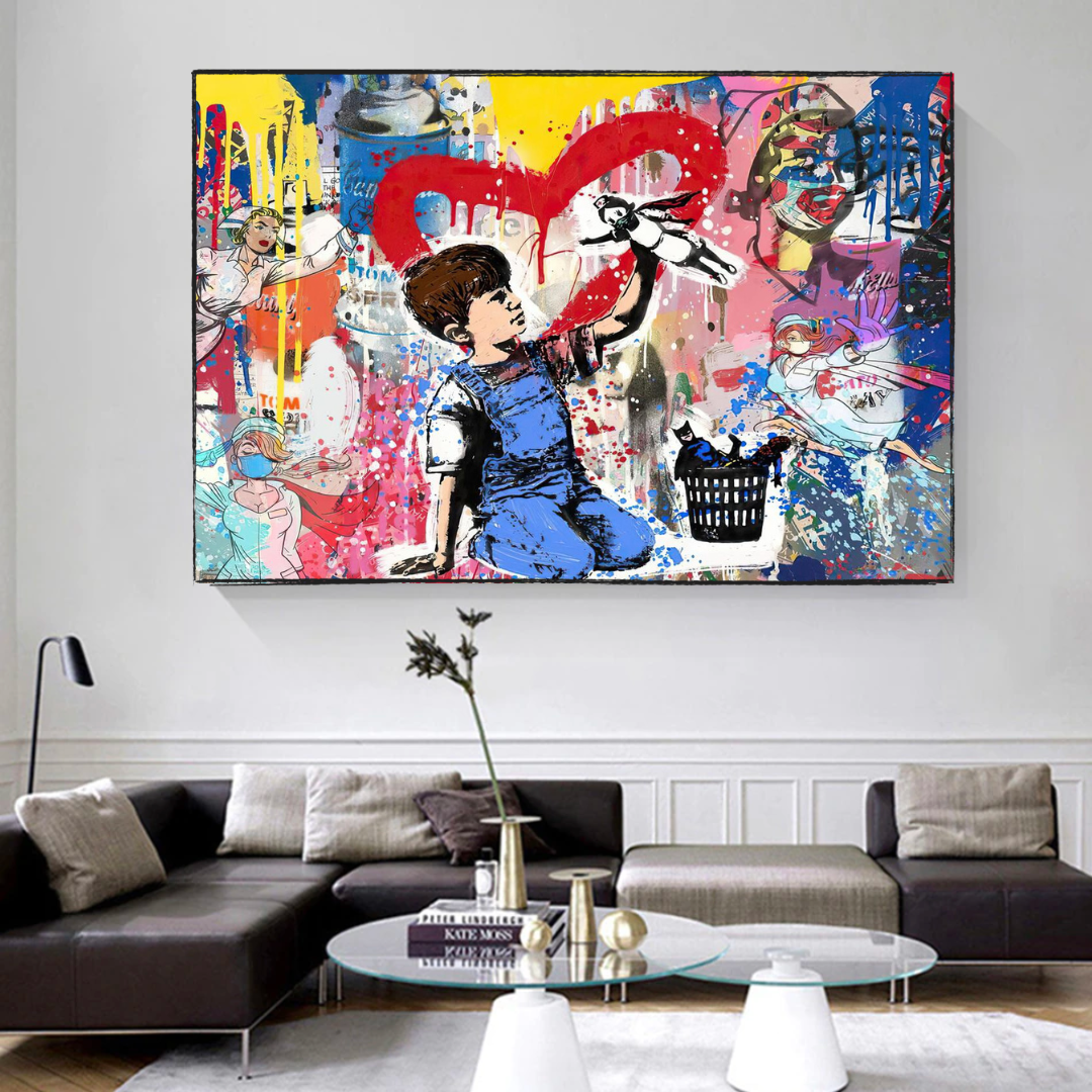 ChandeliersDecor.com-Banksy Wall Poster-Banksy Life is Beautiful: Unveiling the Inspiring Collection