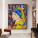 ChandeliersDecor.com-Banksy Wall Poster-Banksy Milkmaid Canvas Wall Art: Authentic and Captivating