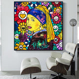 ChandeliersDecor.com-Banksy Wall Poster-Banksy Milkmaid Famous Wall Art