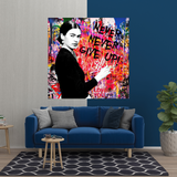 ChandeliersDecor.com-Banksy Wall Poster-Banksy Never Give Up Wall Art: Unparalleled Expression