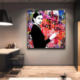 ChandeliersDecor.com-Banksy Wall Poster-Banksy Never Give Up Wall Art: Unparalleled Expression