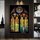ChandeliersDecor.com-Banksy Wall Poster-Banksy Praying Boy Graffiti Canvas Wall Art - Home Decor