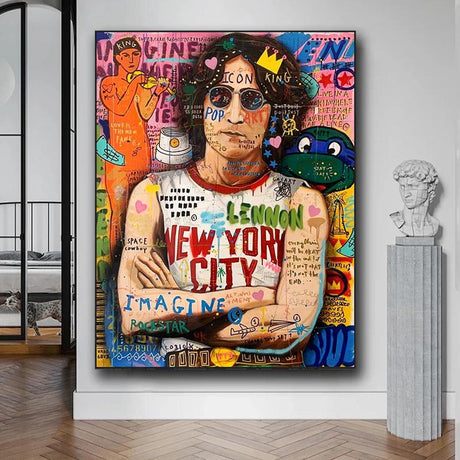 ChandeliersDecor.com-Banksy Wall Poster-Banksy Rolling Stones Canvas Art - Authentic Designs