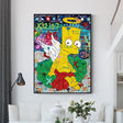 ChandeliersDecor.com-Banksy Wall Poster-Banksy Simpsons Graffiti Canvas Art